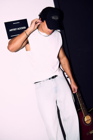Open Archive Organic Boxy Muscle Tank Off White