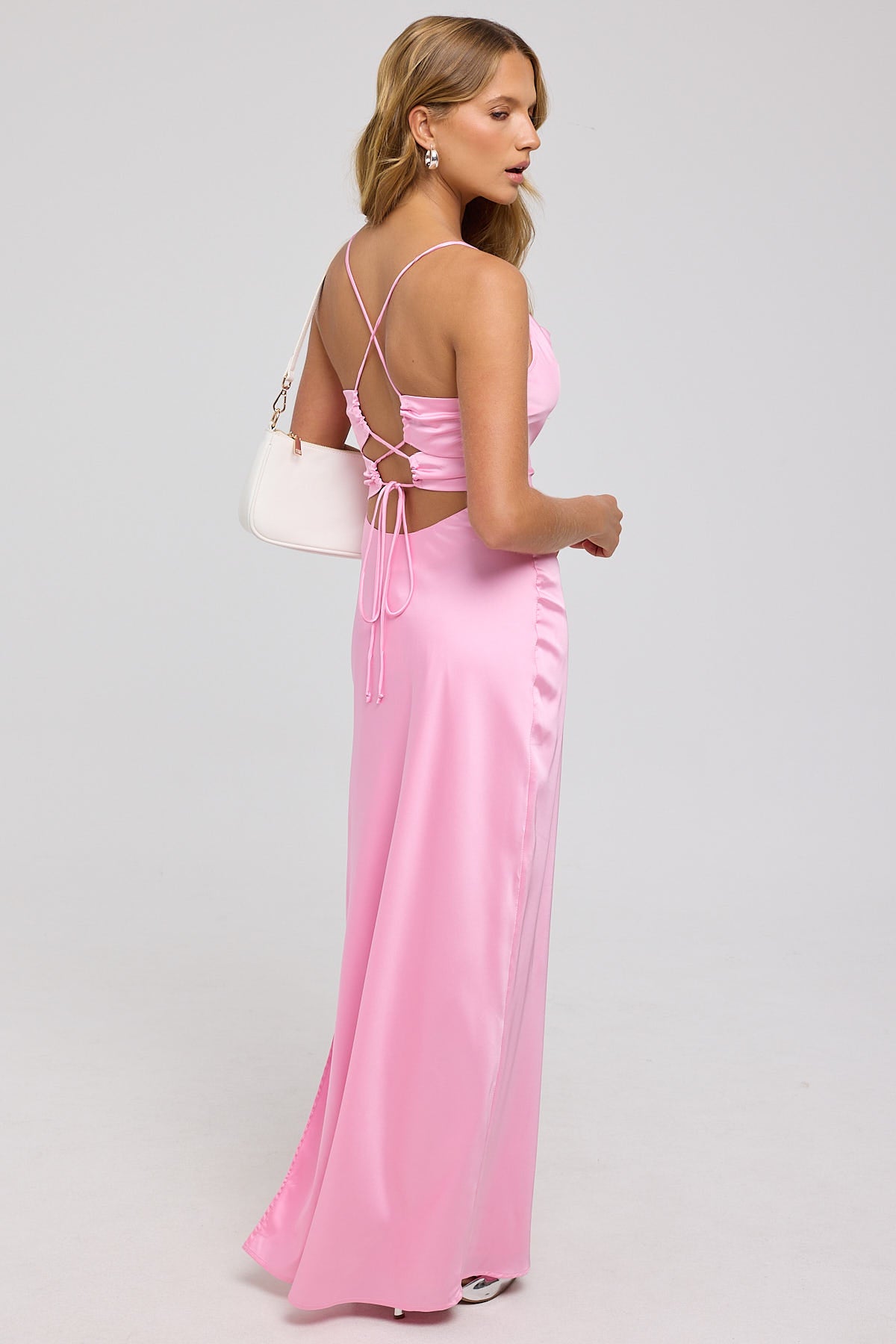 perfect stranger pink dress Perfect Stranger Darla Ruched Mini Dress Pink