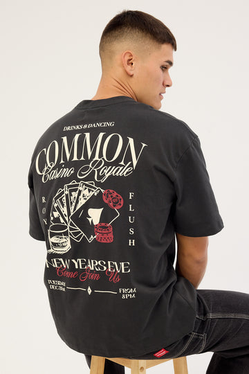 Common Need Royale Heavyweight Easy Tee Night Black