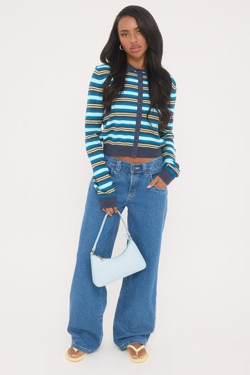 Rusty Flip Mommy Low Rise Tapeless Jean Authentic Blue