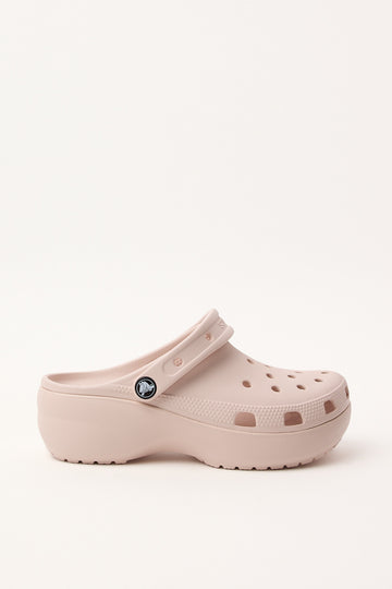Crocs Womens Classic Platform Clog Quartz