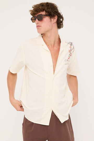 Common Need Sakura Resort Shirt White