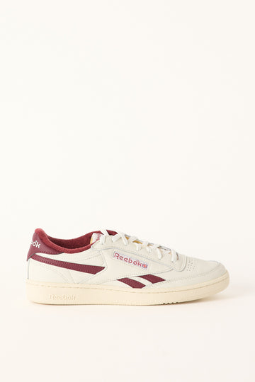 Reebok Mens Club C Revenge Sneaker Chalk/Burgundy