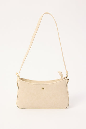 Peta + Jain Lilu Shoulder Bag Beige Suede PU