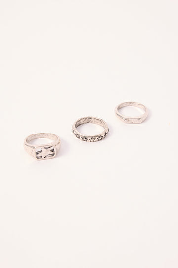 Neovision Galaxy Rings 3 Pack Brushed Silver
