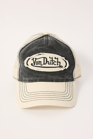 Von Dutch Trucker Hat Ecru/Black