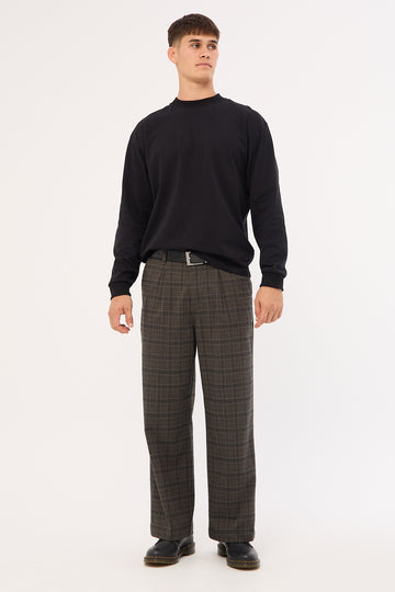 Thrills Jacob Plaid Pant Black