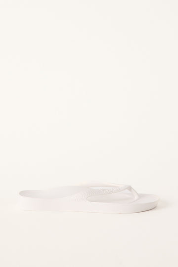 Archies Footwear Unisex Arch Support Thong White