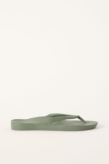 Archies Footwear Mens Arch Support Thong Khaki