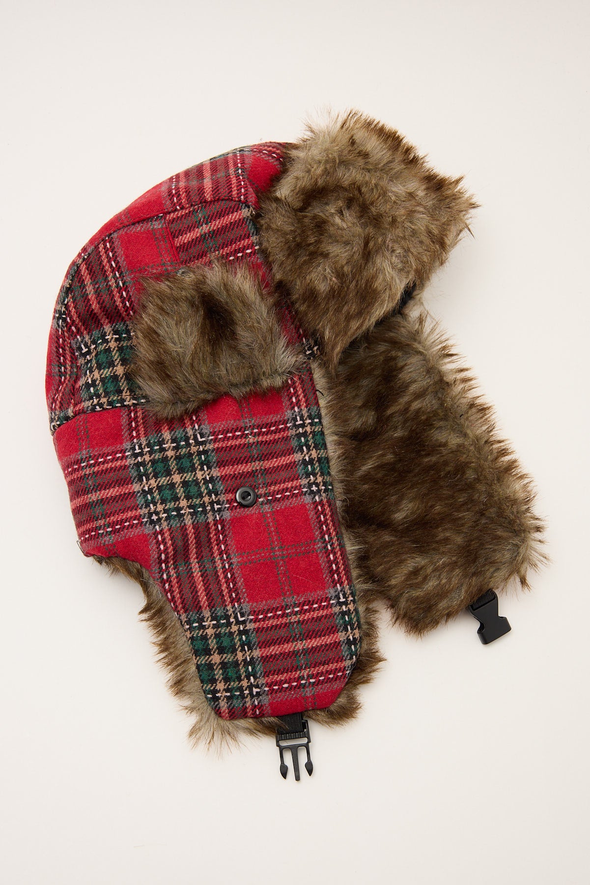 Token Plaid Trapper Hat Red Print – Universal Store