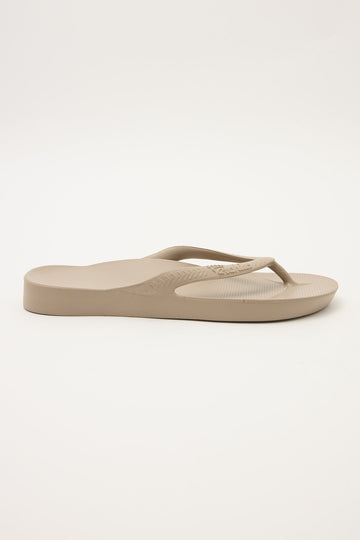 Archies Footwear Arch Support Thong Taupe