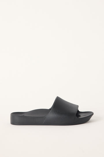 Archies Footwear Unisex Arch Support Slides Black