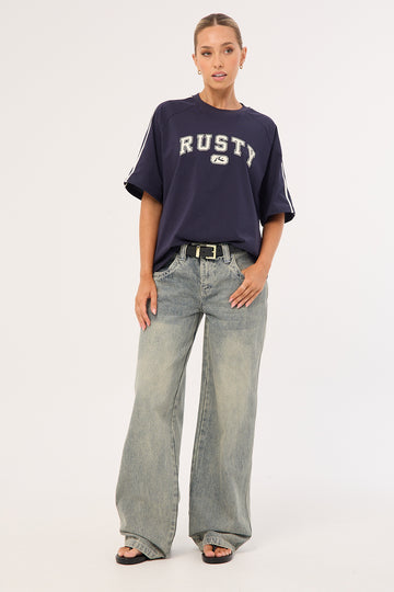 Rusty Flip Mommy Low Rise Tapeless Jean Dirty Dawg