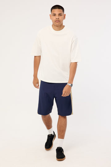 Rusty Power Wing Fixed Waist Boardshort Navy Blue