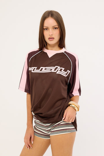 Rusty Naples Contrast Oversize Sports Jersey Nutshell