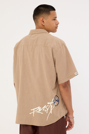 Rusty Hoodus Check Shirt Tobacco