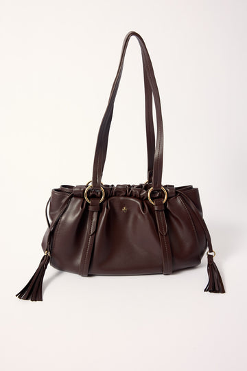 Peta + Jain Rory Shoulder Bag Chocolate Smooth/Gold