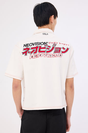 Neovision Clutch Oversize Cropped Shirt Off White