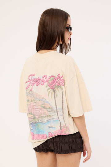 Jgr & Stn Holiday Oversized T-Shirt White