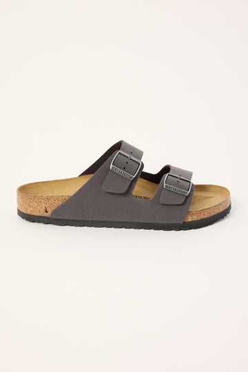 Birkenstock Mens Arizona BirkiBuc Regular Velvet Grey