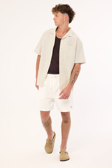 Common Need Santorini Elastic Waist Short White