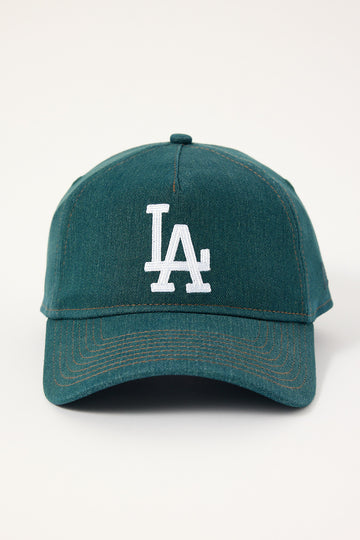 New Era Los Angeles Dodgers 9Twenty A-Frame Emerald Denim/Wheat Stitching