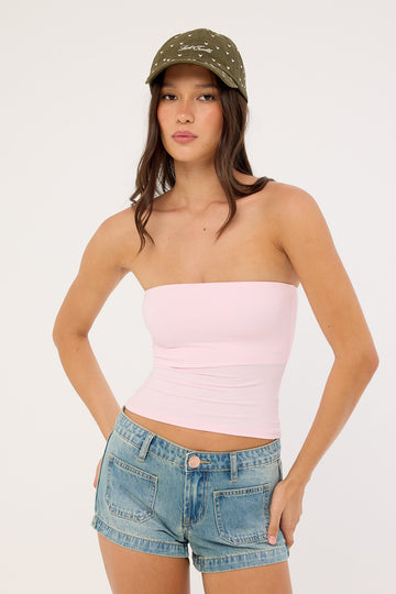 L&t Strapless Tube Top Pink