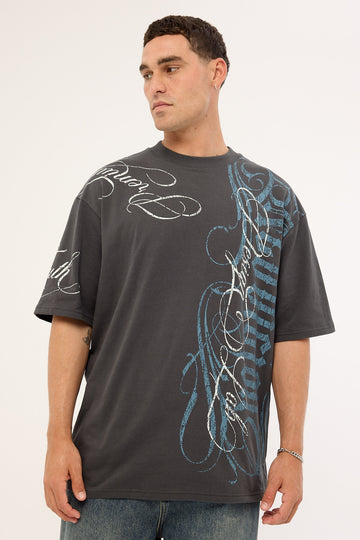 Neovision Posterboy Oversize Super Heavy Tee Asphalt
