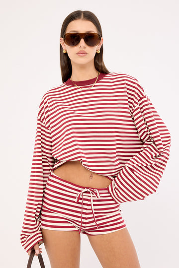 Lioness Kourt Bloomer Wine Stripe
