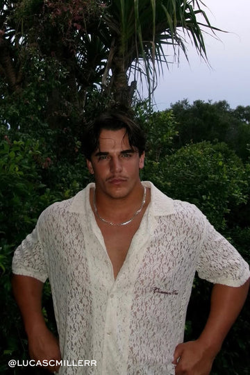 Common Need Ollie Lace Resort Shirt White