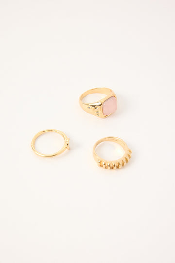 Token Odel Ring 3 Pack Gold