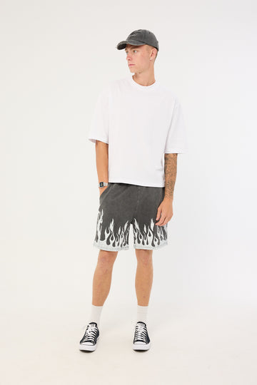 Billy Bones Club Burner Jersey Shorts Washed Black