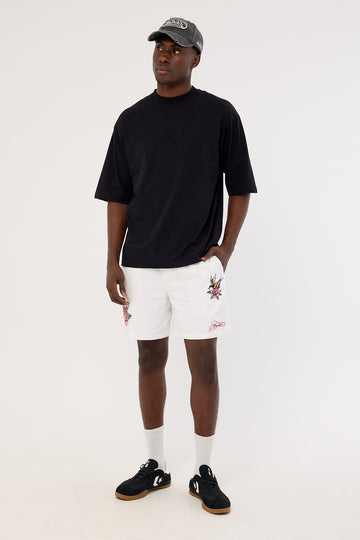 Neovision Inked Elastic Waist Short White