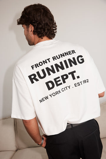Front Runner Running Dept Tee White