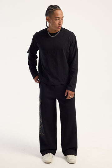 Kiss Chacey Wraith Baggy Sweatpant Jet Black