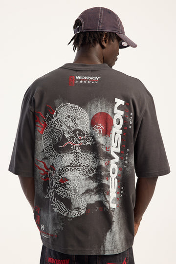 Neovision Onryu Street Super Heavy Tee Ash Black