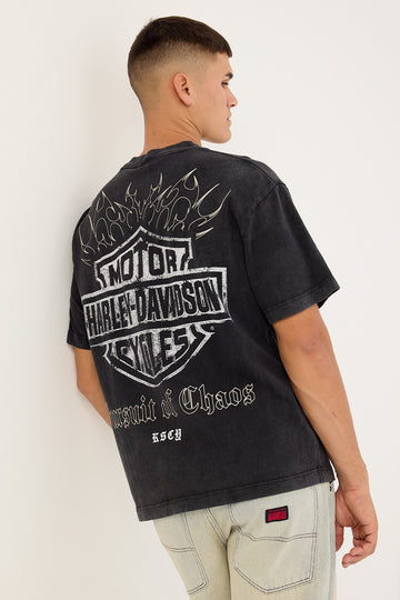 Kiss Chacey KSCY x Harley Davidson Resurgence Street Tee Snow Black
