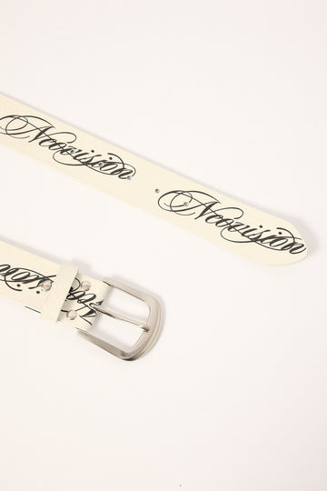 Neovision Seraph Pull Leather Belt White
