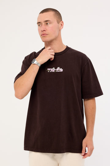 Thrills Next Phase Oversize Fit Tee Black Coffee
