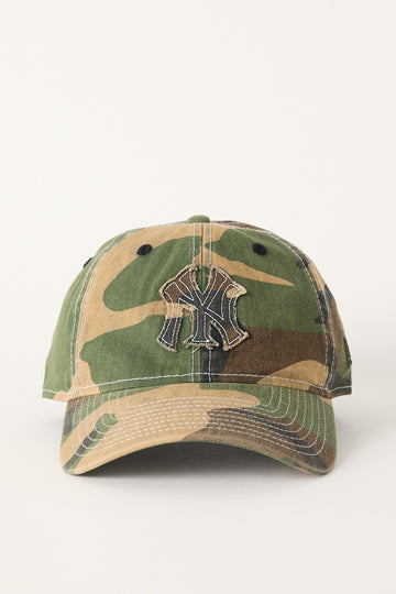 New Era 9Twenty New York Yankees Cap Woodland Camo