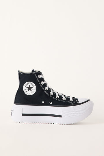 Converse Womens Ctas Double Stack Sneaker Black/White