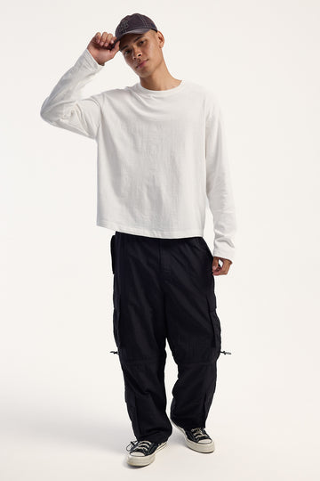 Xlarge Cargo Wide Pant Black