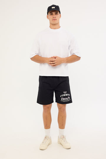Common Need Arch Elastic Waist Short Black