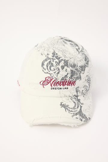 Neovision Nami Distressed Dad Cap White