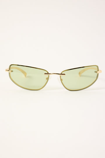 Le Specs Bubbles Gold/Smokey Pink Grad