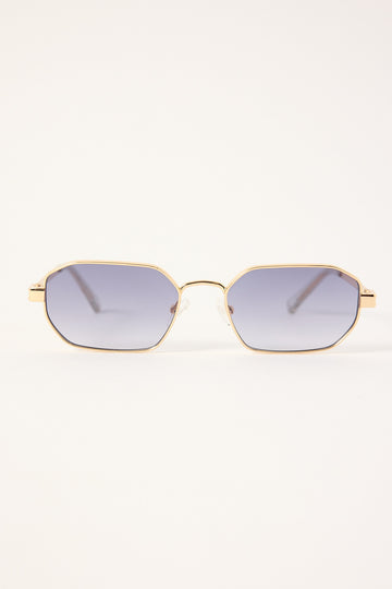 Le Specs Mythic Gold/Dusty Blue Tint