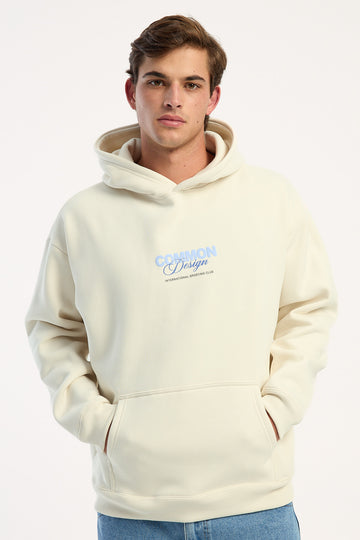 Common Need Compose Boxy Hoodie Off White
