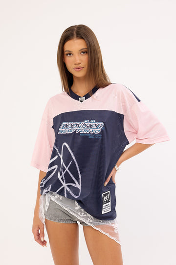Neovision Concrete Ink V Neck Jersey Navy