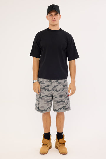 Neovision Rumble Elastic Waist Cargo Short Asphalt Camo