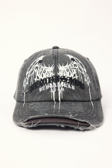 Neovision Shroud Distressed Dad Cap Black